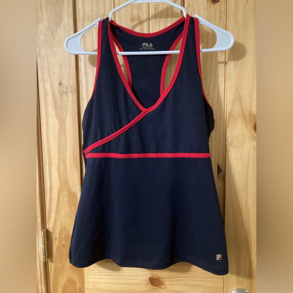 Fila size M stretch racerback workout top